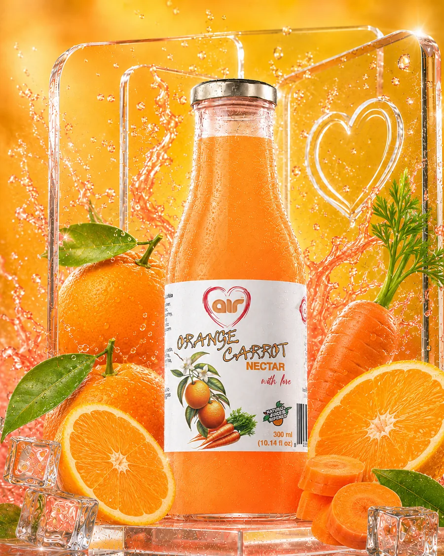 Air Heart Orange and Carrot 300 ml showcase